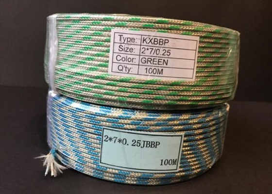 Bom preço Fios de extensão de termopares tipo K 2*7/0.25 para medição da temperatura do processo com faixa de 32 a 392F e tolerância de campo electromagnético +/- 2,2C on-line